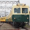 三重交通時代の塗装に変更された北勢線の車両。西桑名方先頭のクハ202と中間車のサハ101・サハ201が緑・クリーム2色の塗装に変更された。残るクモハ277も2014年秋頃に変更する予定。