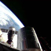 ISSにドッキングしたソユーズ宇宙船（37S）（出典：JAXA／NASA）
