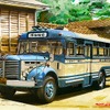 降車ボタンの展示会にあわせ、栗原大輔さんによる「乗り物精密画」の展示・販売も行う。