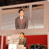 三菱自動車の益子社長（東京モーターショー13）