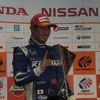 GT500決勝第1レース優勝の塚越広大。