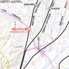 西山天王山駅・高速長岡京バスストップの位置。高速バスと鉄道の連携が図られる。