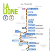 パリに新しく開業したトラム「T7号線」の路線図