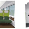 Mcの車内イメージ。緑を基調としたデザインにする。