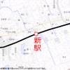 新駅の設置位置。波多江・筑前前原両駅の中間に設ける。