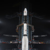 打ち上げ直前、第2発射台のGSLV D5ロケット