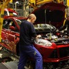 ドイツのザールイ工場で生産される欧州向けのフォードフォーカス