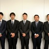 EVSSネットワークの担当者（左から、コスモ石油の武井宏輝氏、JX日鉱日石エネルギーの浅野元良氏、昭和シェル石油の品田祐一氏、昭和シェル石油の白井祐一氏、出光興産の大場元彦氏）