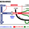 開通区間の概略図