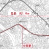七隈線延伸区間のルート。2020年度の開業が予定されている。