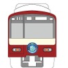 ラッピング列車「9リットル備蓄号」の正面イメージ。「災害に備えて飲料水ひとり9リットル備蓄！」をテーマに運行する。