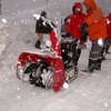 ホンダの小型除雪機