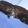 雪で埋まった西武秩父線の線路。一部の区間では積雪が4mを超えた。
