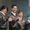 S耐に参戦するKONDO陣営。左から近藤真彦監督、藤井誠暢、佐々木大樹、高星明誠の各選手。