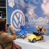 VWブースのペットフォトコーナー（わいわいペットショー14）