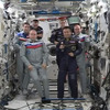 ISS、指揮権移譲セレモニーの様子（出典：JAXA／NASA）