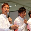 岡山テスト初日GT500トップタイムの#39 レクサスRC Fを駆る石浦宏明（左端）。写真：TOYOTA