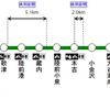 気仙沼線BRTの路線図。気仙沼駅付近のバス専用道は4月17日から使用を開始する。これにより気仙沼線BRTの専用道区間は合計22.7kmになる。