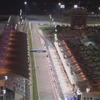 メインストレートを走り抜けるフェラーリのキミ・ライコネン
