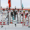 GT300クラスの表彰式。撮影：益田和久