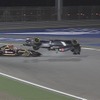 マクドナルドとの衝突によってロールするグティエレスの車