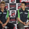 今季はアジアロードレース選手権に参戦中の藤原克昭選手（左）と、チームグリーンで全日本ロードレース（JSB1000）に参戦している柳川明選手