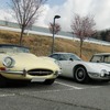 ジャガー・Eタイプ（左）、トヨタ2000GT（右）