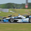 序盤、いい走りを見せた元F1&NASCARのモントーヤ。最終結果は21位。写真：INDYCAR