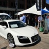 カーナビやタイヤなどのカー用品メーカーも出展。写真はパイオニア