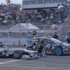 ハミルトン選手のＦ１マシンとブロック選手のラリーマシンが対決