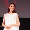 女優の長澤まさみさんが、アルファロメオの新型『4C（フォーシー）』発表会に駆けつけた