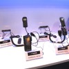 西菱電機のIP無線機。車載型のSoftBank201SJとハンディ型の301SJ