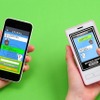 「マイタッチスマート LINE FRIENDS」スマホとの通信イメージ　(C) LINE FRIENDS/TV TOKYO (C) TOMY