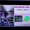 実験エリアは高密度に人と建物が集まる銀座