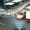 次期ボルボXC90のインターセクションでの自動ブレーキ概念図