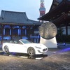 増上寺の輪の空間で披露された限定のグランカブリオ。日本市場はわずか6台である。