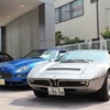 マセラティ浜松でバトンタッチする、マセラティ・ボーラとスパイダー90th アニバーサリー