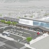 湯沢駅の新駅舎のイメージ。駅舎は橋上化され、駅の東西を結ぶ自由通路も設けられる。