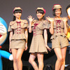 『映画ドラえもん のび太のひみつ道具博物館（ミュージアム）』完成披露試写会（左から、ドラえもん＆Perfume＆のび太）
