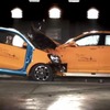 新型スマート フォーツーとメルセデスベンツ Sクラスの前面衝突テスト
