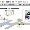 ICタグで接近警告…日産、NTTデータら交通安全サービス