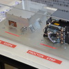 2014年7月26日、JAXA宇宙科学研究所で公開されたプロキオンのX帯新型通信装置