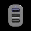 上海問屋・シガーソケット接続3ポートUSB充電器