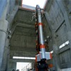 内之浦宇宙空間観測所で打ち上げ前の観測ロケットS-520