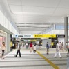 広島駅の新こ線橋のイメージ。11月2日から使用を開始する。