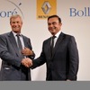 EVでの提携を発表したボロレとルノーの両首脳