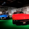 右からフェラーリ・365GTB/4、２５０GT TDF、523BBi