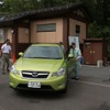 贈呈式のあと、さっそくパトロールに出動