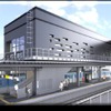 信越本線脇野田駅は10月19日に上越妙高駅の隣接地に移転する。画像は新しい脇野田駅のイメージ。