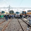 「きんてつ鉄道まつり」は二つの車両基地を一般に公開して車両の展示などを行う。